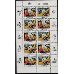 Upaep Venezuela 1540/41 1991 Mini hoja Terepaima Rodriguz Suárez Paramaconi MNH