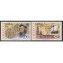 Upaep Chile 1138/39 1992 Colón Columbus Iglesia mapa de Sudamérica MNH
