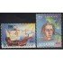 Upaep Ecuador 1252/53 1992 Colon Columbus carabela Sta María mapa de América MNH