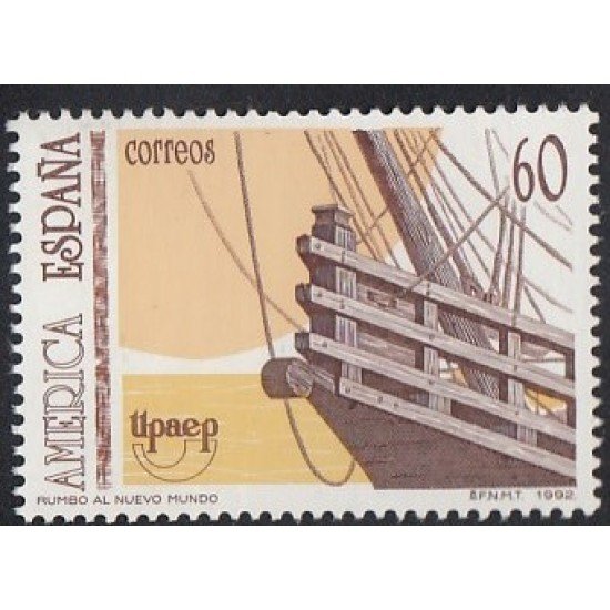 Upaep España 3223 1992 Popa de la Nao Sta María MNH Upaep España 3223 1992 Popa de la Nao Sta María MNH