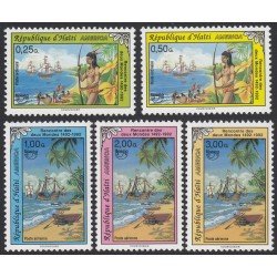 Upaep Haití 853/54 665/667 1992 Indio y Carabelas MNH Upaep Haití 853/54 665/667 1992 Indio y Carabelas MNH