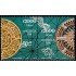Upaep México  2318/19 1992 Calendario Azteca Rosa de los Vientos MNH