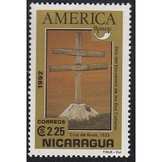 Upaep Nicaragua 1703 1992 Cruz de Rivas MNH Upaep Nicaragua 1703 1992 Cruz de Rivas MNH