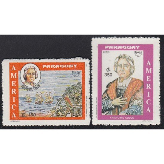Upaep Paraguay 2591-1202 1992 Colon Columbus carabelas Niña Pinta y Sta María MNH Upaep Paraguay 2591-1202 1992 Colon Columbus carabelas Niña Pinta y Sta María MNH