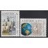 Upaep Uruguay 1407/08 1992 Mapamundi y Carabela Sta María MNH