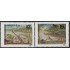 Upaep Rep. Dominicana 1196/97 1995 pájaros bird fauna Lago Enriquillo El manglar MNH