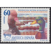 Upaep España 2980 1995 Netta Rufina pato fauna MNH
