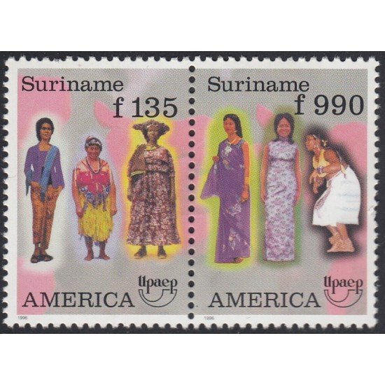 Upaep Suriname 1403/04 1996 Mujeres campesinas y de ciudad MNH Upaep Suriname 1403/04 1996 Mujeres campesinas y de ciudad MNH
