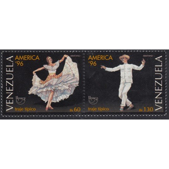 Upaep Venezuela 1835/36 1996 Traje típico de Hombre y Mujer MNH Upaep Venezuela 1835/36 1996 Traje típico de Hombre y Mujer MNH