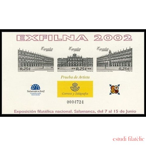 España Spain Prueba de lujo 78 2002 Exfilna 2002 Salamanca  