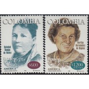 Upaep Colombia 1092 993 1998 Soledad Román Berta Hernández MNH