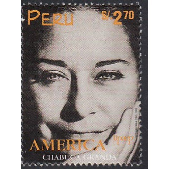 Upaep Perú 1148 1998 Serafina Chabuca Granda Compositora MNH Upaep Perú 1148 1998 Serafina Chabuca Granda Compositora MNH