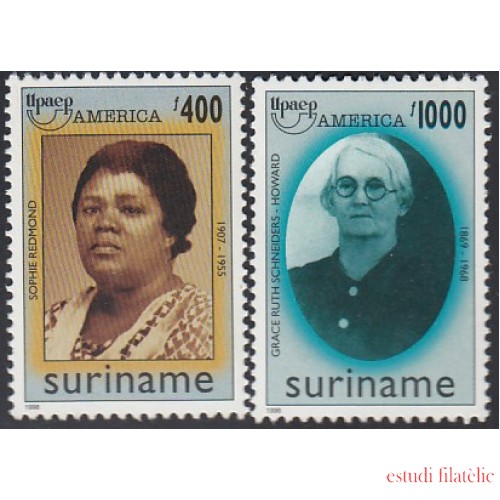 Upaep Suriname 1497/98 1998 Seophie Redmon Grace Ruth Schneiders MNH