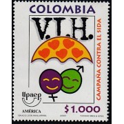 Upaep Colombia 1131 2000 VIH Sida AIDS Contra la infección de VIH MNH