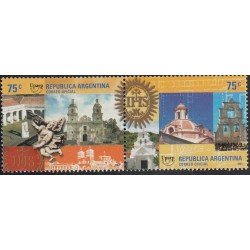 Upaep Argentina 2260/61 2001 Capilla de Santa Catalina y de la Candelaria MNH Upaep Argentina 2260/61 2001 Capilla de Santa Catalina y de la Candelaria MNH