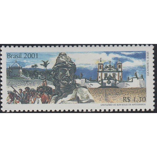Upaep Brasil 2710 2001 Profeta Joel y santuario Bom Jesús de Matoshinos MNH Upaep Brasil 2710 2001 Profeta Joel y santuario Bom Jesús de Matoshinos MNH