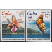 Upaep Cuba 3955/56 2001 Tetramicra Liggus flora MNH