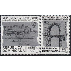 Upaep Rep. Dominicana 1469/70 2001 Fuerte San Felipe San Nicolás MNH Upaep Rep. Dominicana 1469/70 2001 Fuerte San Felipe San Nicolás MNH