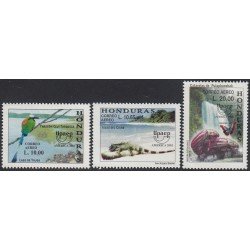 Upaep Honduras 1074/76 2001 fauna Lago de Yohoa Islas del Cine Cataratas MNH Upaep Honduras 1074/76 2001 fauna Lago de Yohoa Islas del Cine Cataratas MNH