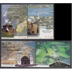 Upaep Panamá 1216/17 554/55 2001 Castillo Salón Catedral Fortificación MNH Upaep Panamá 1216/17 554/55 2001 Castillo Salón Catedral Fortificación MNH