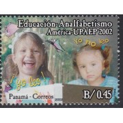 Upaep Panamá 1228 2002 Niña que saber leer y niña que no MNH