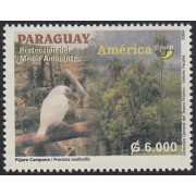 Upaep Paraguay 2909 2004 Procnias nudicollispájaro bird fauna  MNH