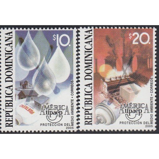 Upaep Rep. Dominicana 1501/02 2005 Protección del medio ambiente MNH