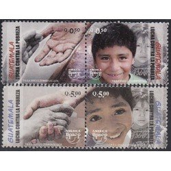 Upaep Guatemala 548/51 2005 Lucha contra la pobreza MNH Upaep Guatemala 548/51 2005 Lucha contra la pobreza MNH