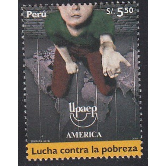 Upaep Perú 1517 2005 Lucha contra la pobreza MNH Upaep Perú 1517 2005 Lucha contra la pobreza MNH