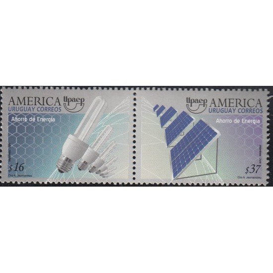 Upaep Uruguay 2291/92 2006 Ahorro de energía MNH Upaep Uruguay 2291/92 2006 Ahorro de energía MNH