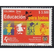 Upaep Colombia 1418 2007 Educación para todos MNH