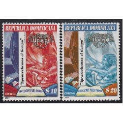Upaep Rep Dominicana 1527/28 2007 Educación para todos Aprovechemos el tiempo MNH Upaep Rep Dominicana 1527/28 2007 Educación para todos Aprovechemos el tiempo MNH
