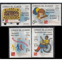 Upaep Ecuador 2048/51 2007 Educación para todos sin exclusión MNH Upaep Ecuador 2048/51 2007 Educación para todos sin exclusión MNH