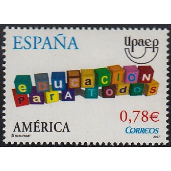 Upaep España 4353 2007 Educación para todos MNH Upaep España 4353 2007 Educación para todos MNH