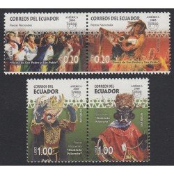 Upaep Ecuador 2110/13 2008 Diablada Pillareña MNH Upaep Ecuador 2110/13 2008 Diablada Pillareña MNH