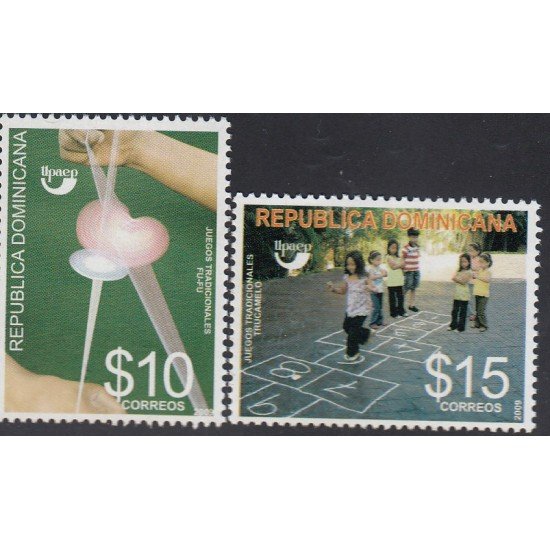 Upaep Rep Dominicana 1592/93 2009 Juegos tradicionales Fu fu Trucamelo MNH Upaep Rep Dominicana 1592/93 2009 Juegos tradicionales Fu fu Trucamelo MNH