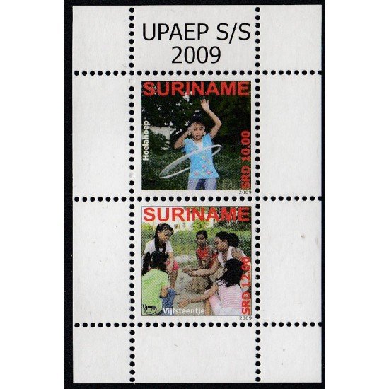Upaep Suriname 2059/60 2009 Juegos tradicionales Hoelahoep Vijfsteentje MNH Upaep Suriname 2059/60 2009 Juegos tradicionales Hoelahoep Vijfsteentje MNH