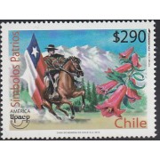 Upaep Chile 1961 2010 Símbolos Patrios caballo horse MNH