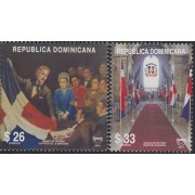 Upaep Rep Dominicana 1608/09 2010 Entrega de la Bandera Panteón Nacional MNH