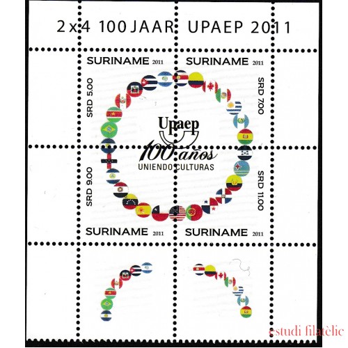 Upaep Suriname 2206/09 2011 100 años uniendo culturas MNH