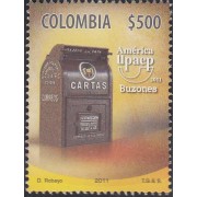 Upaep Colombia 1668 2011 Cartas Buzones MNH 