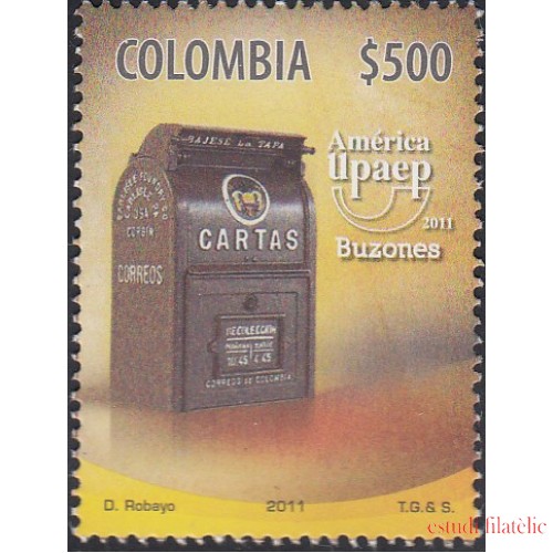 Upaep Colombia 1668 2011 Cartas Buzones MNH 