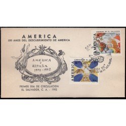 Upaep El Salvador 1160/61 1992 Objetos precolombinos SPD FDC Sobre Primer Día Upaep El Salvador 1160/61 1992 Objetos precolombinos SPD FDC Sobre Primer Día