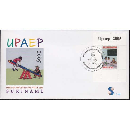 Upaep Suriname HB 1001 2005 Niños libros SPD FDC Sobre Primer Día Upaep Suriname HB 1001 2005 Niños libros SPD FDC Sobre Primer Día