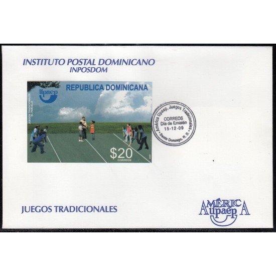 Upaep Rep Dominicana HB 52 2009 El pañuelo SPD FDC Sobre Primer Día Upaep Rep Dominicana HB 52 2009 El pañuelo SPD FDC Sobre Primer Día