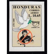 Upaep 1999 Honduras  1030 variedad Variety Imperforated paloma fauna bird 