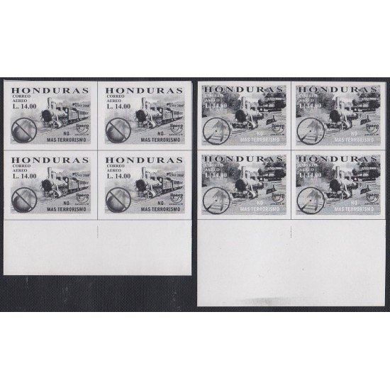Upaep 1999 Honduras Variedad variety Pruebas proof Tren train Bl.4 Upaep 1999 Honduras Variedad variety Pruebas proof Tren train Bl.4
