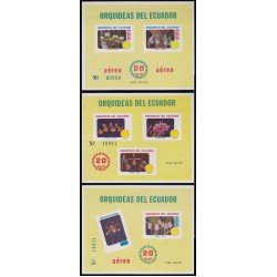 Ecuador Hojita Block 51/53 1980 Orquídeas orchid del Ecuador MNH Ecuador Hojita Block 51/53 1980 Orquídeas orchid del Ecuador MNH