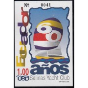 Ecuador Hojita Block 110A 2000 60 años salinas Yacht Club barco MNH
