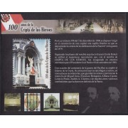 Perú Hojita block 47 2008 100 años de la Cripta de los Héroes  MNH